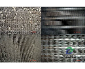 青海中央空調(diào)風(fēng)機(jī)盤管表冷器清洗前后對(duì)比